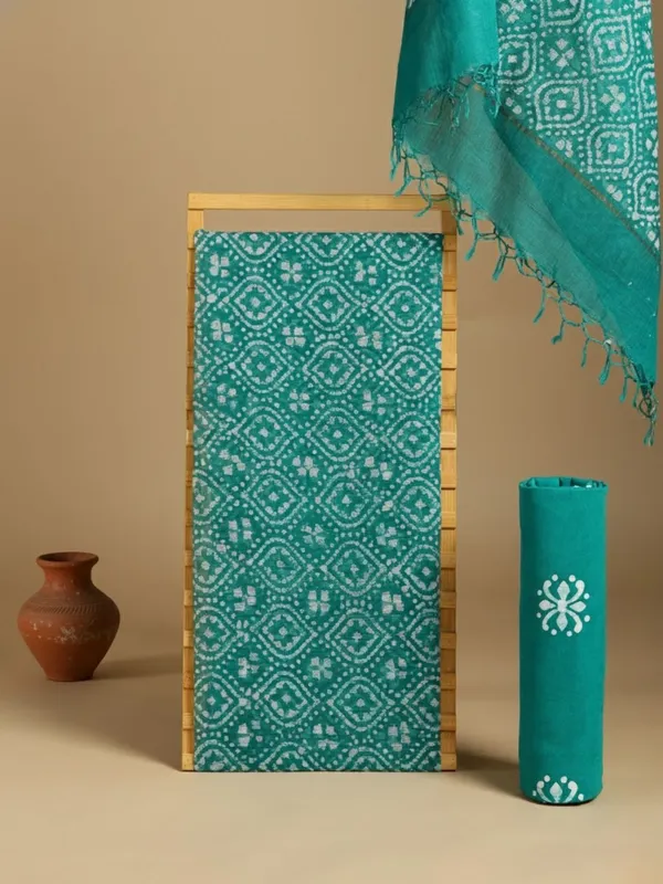Rooh_Rang_Kota_Doria_Wax_Batik_Sea_Green_Suit