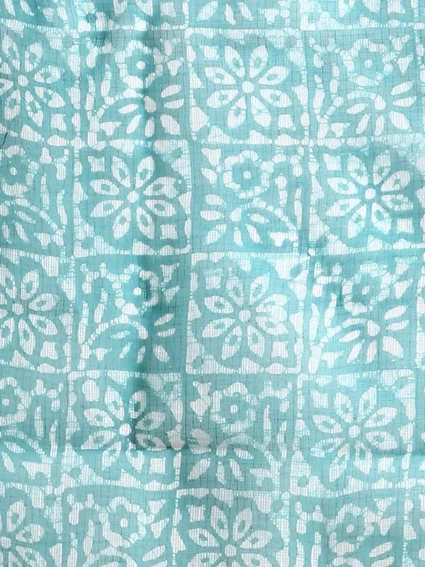 Rooh_Rang_Sea_Green_Kota_Doria_Wax_Batik_Suit