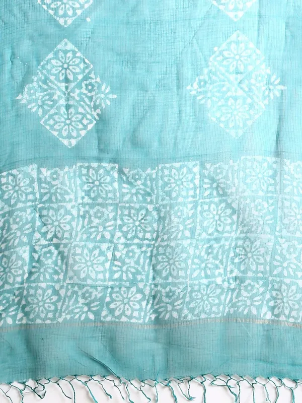 Rooh_Rang_Sea_Green_Kota_Doria_Wax_Batik_Suit