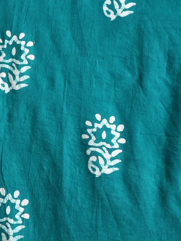 Rooh_Rang_Sea_Green_Kota_Doria_Wax_Batik_Suit