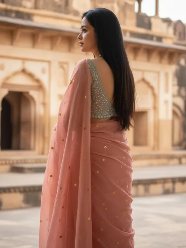 Gini_Baani_Pure_Mul_Cotton_Sequin_Soft_Peach_Saree