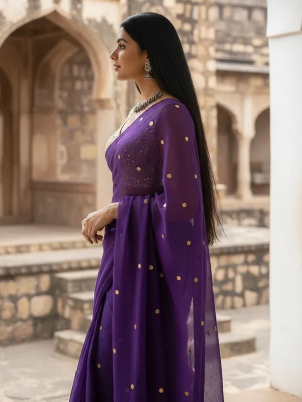 Gini_Baani_Pure_Mul_Cotton_Sequin_Indigo_Saree