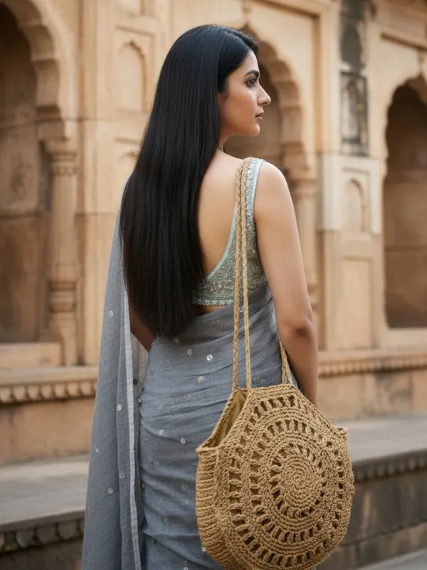 Gini_Baani_Pure_Mul_Cotton_Sequin_Gray_Saree