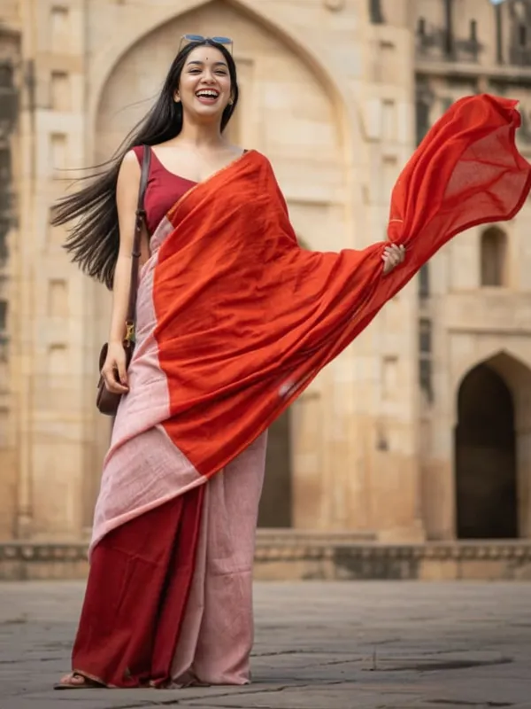 Nirmal_Pure_Khadi_Cotton_Stylish_Handloom_Saree