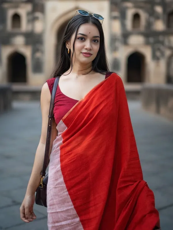 Nirmal_Pure_Khadi_Cotton_Stylish_Handloom_Saree
