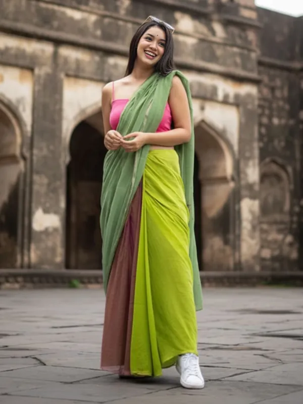 Nirmal_Pure_Khadi_Cotton_Vinrant_Handloom_Saree