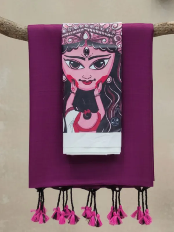 Chitrika_Pure_Khadi_Cotton_Handloom_Saree_Dark_Lavendar