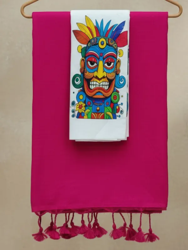 Chitrika_Pure_Khadi_Cotton_Handloom_Saree_Bright_Pink