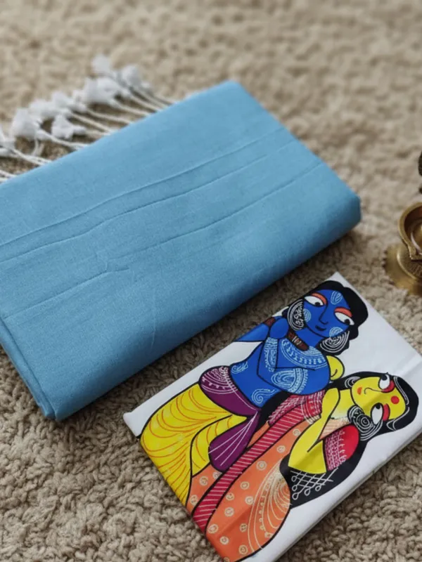 Chitrika_Pure_Khadi_Cotton_Handloom_Saree_Bold_Blue