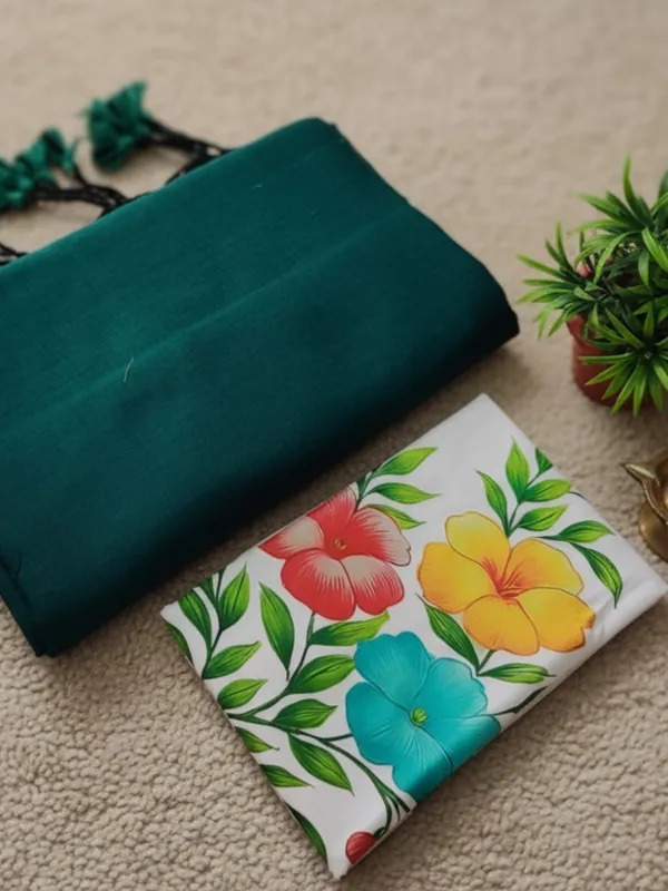 Chitrika_Pure_Khadi_Cotton_Handloom_Saree_Green