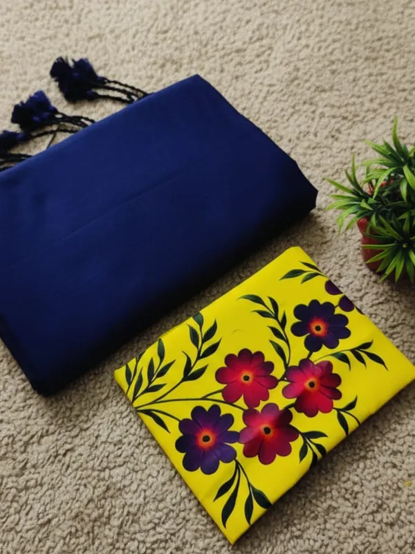 Chitrika_Pure_Khadi_Cotton_Handloom_Saree_Indigo_Blue