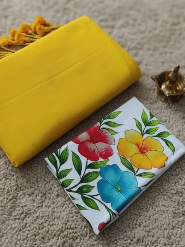 Chitrika_Pure_Khadi_Cotton_Handloom_Saree_Pure_Yellow