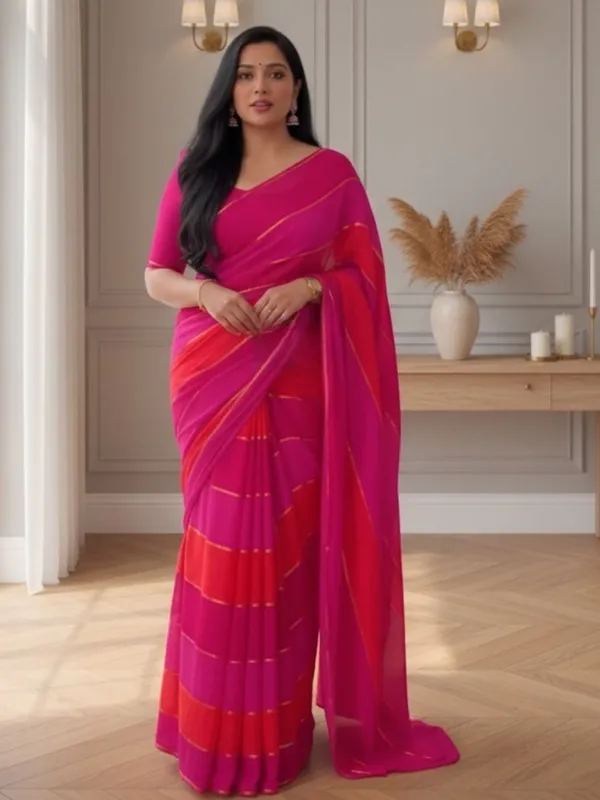 Nakshi_Bahaar_Pure_Mul_Cotton_Handloom_Saree_Pink_&_Red