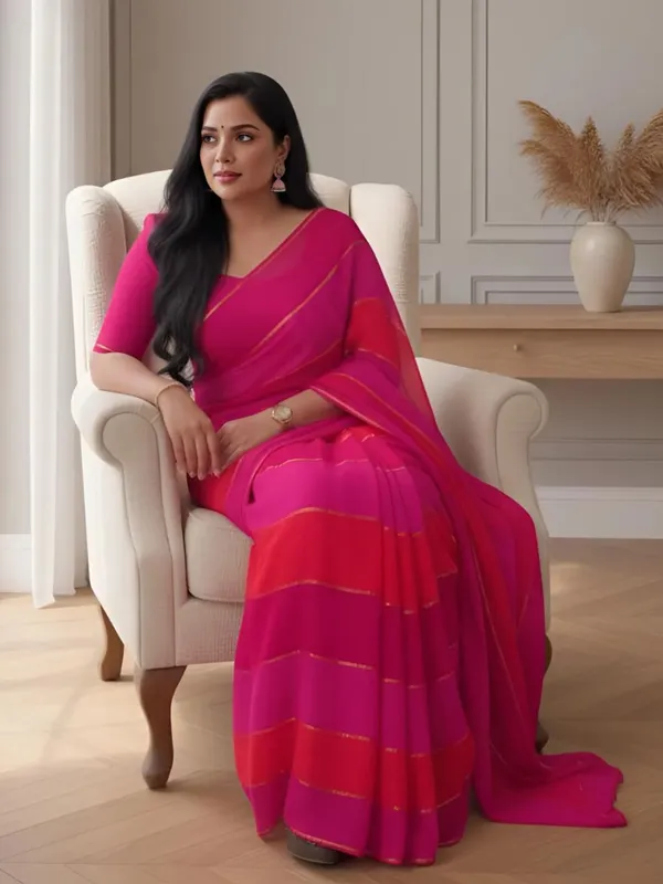 Nakshi_Bahaar_Pure_Mul_Cotton_Handloom_Saree_Pink_&_Red