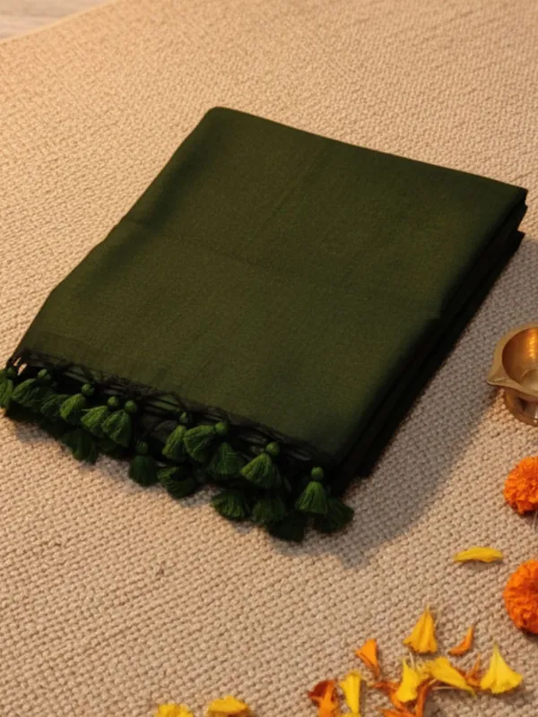 Nirmal_Rang_Pure_Cotton_Handloom_Saree_Moss_Green