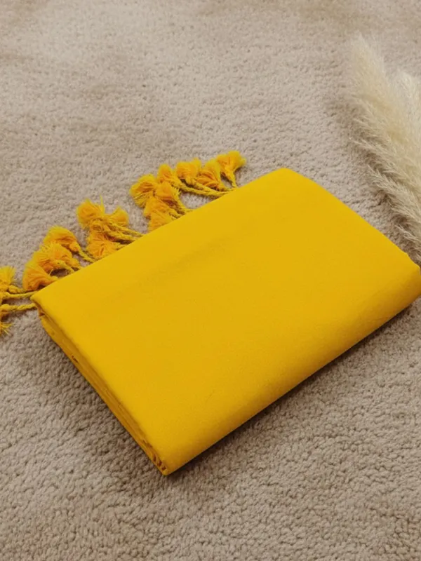 Nirmal_Pure_Khadi_Cotton_Handloom_Saree_Dark_Yellow