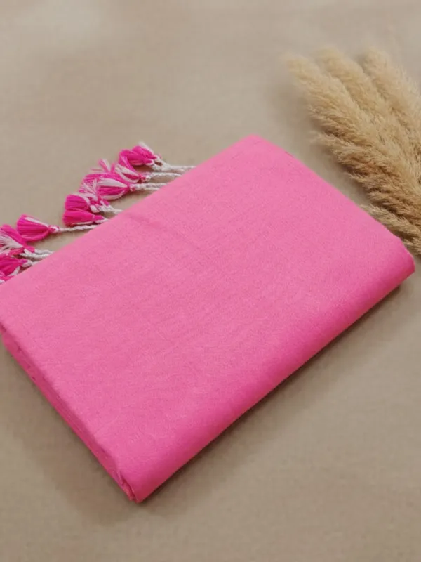Nirmal_Pure_Khadi_Cotton_Handloom_Saree_Bright_Pink