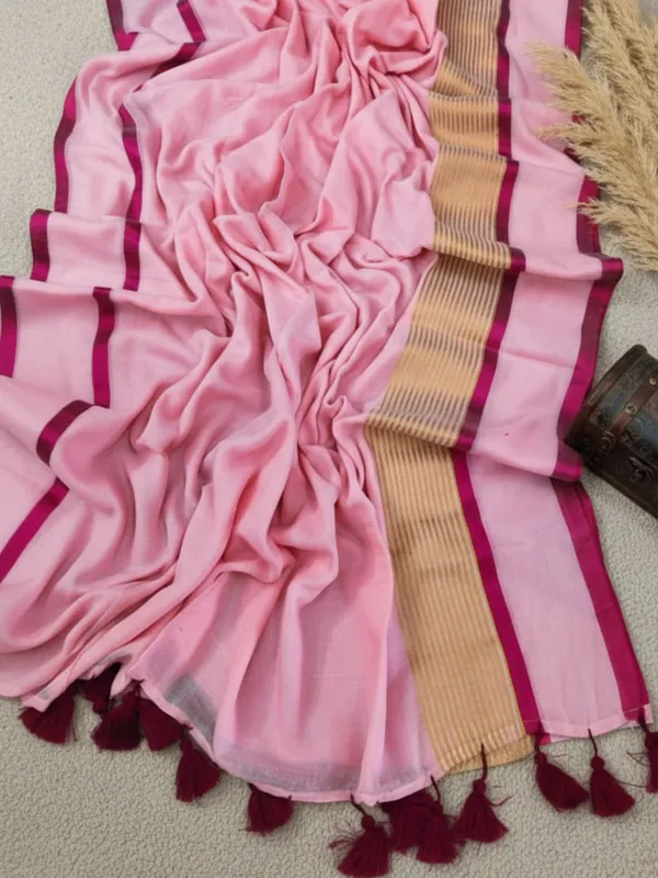 Baadal_Baani_Pure_Mul_Cotton_Pink_Handloom_Saree