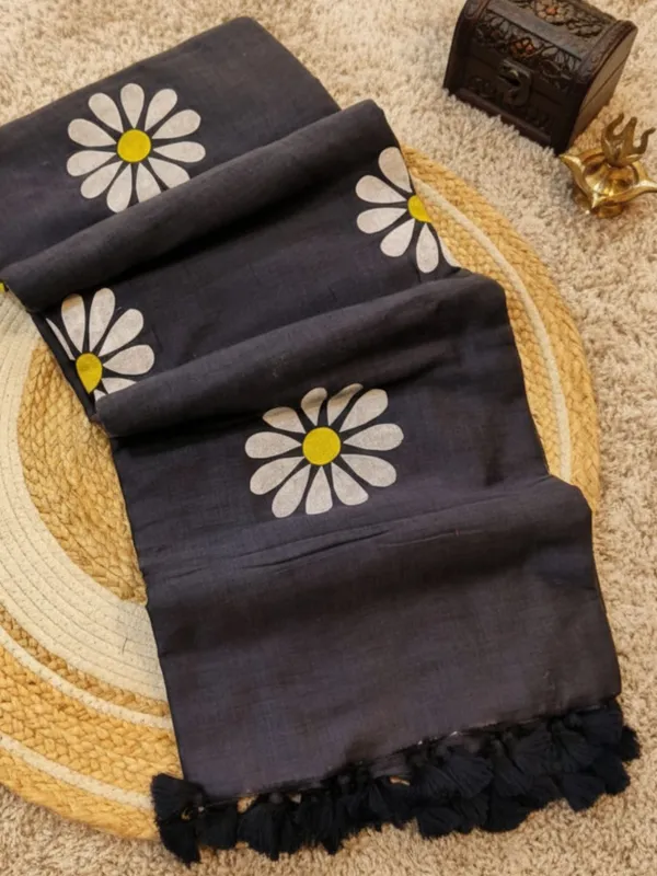 Nirmal_Rang_Dark_Gray_Pure_Cotton_Handloom_Saree