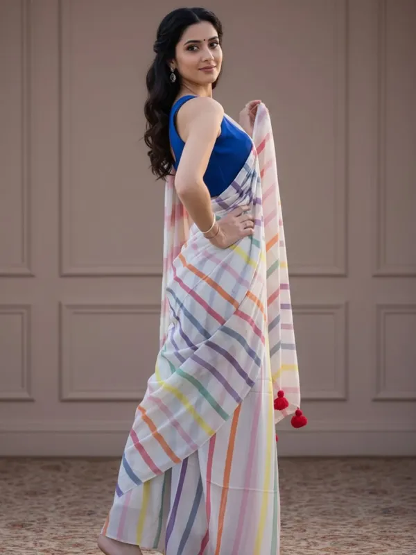Nirmal_Pure_Khadi_Cotton_Handloom_White_Saree