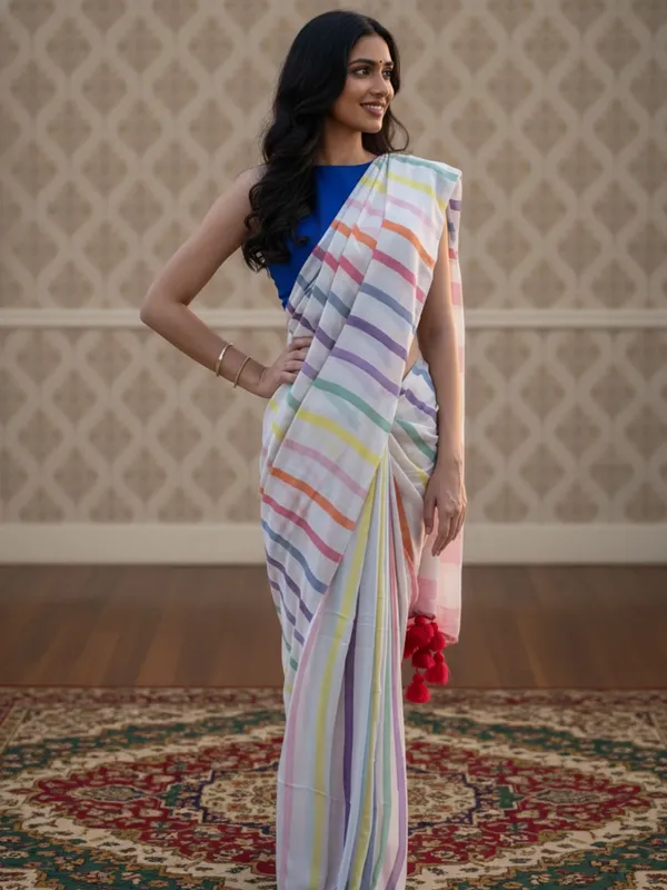Nirmal_Pure_Khadi_Cotton_Handloom_White_Saree