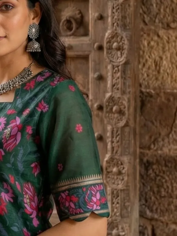 Shan-e-Banaras_Brocade_Silk_Suit_Green