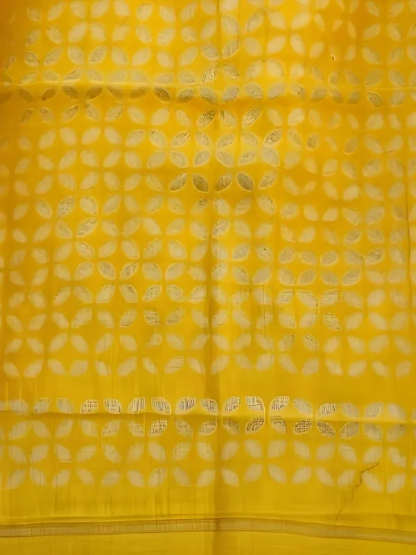 Roop_Baani_Pure_Chanderi_Silk_Applique_Saree_Yellow