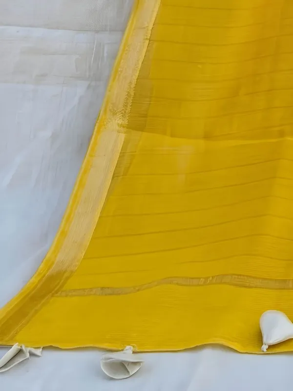 Roop_Baani_Pure_Chanderi_Silk_Applique_Saree_Yellow