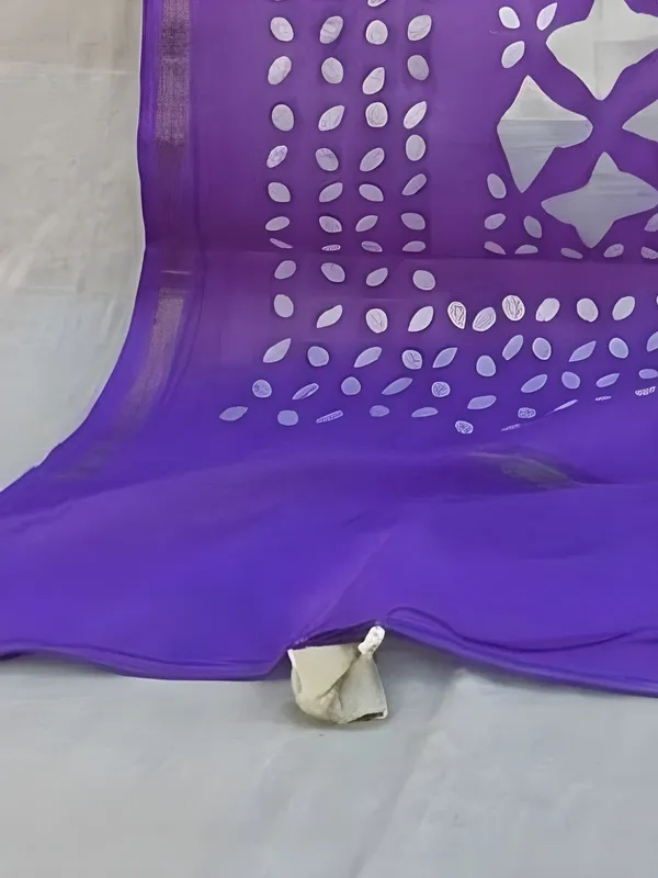 Roop_Baani_Pure_Chanderi_Silk_Applique_Saree_Violet