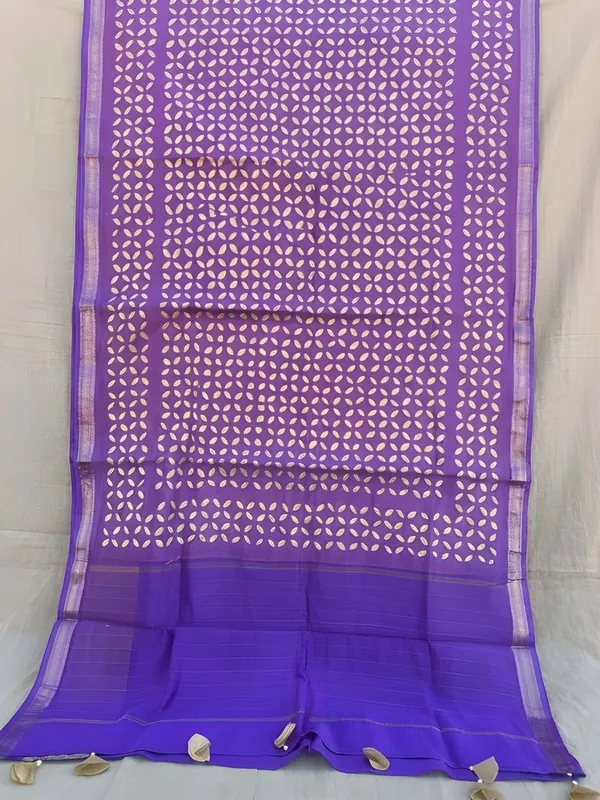 Roop_Baani_Pure_Chanderi_Silk_Applique_Saree_Calm_Blue