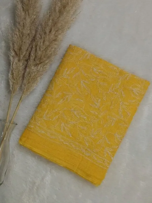 Leher_Baani_Kota_Doria_Tepchi_Saree_Yellow