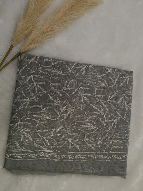 Leher_Baani_Kota_Doria_Tepchi_Saree_Gray