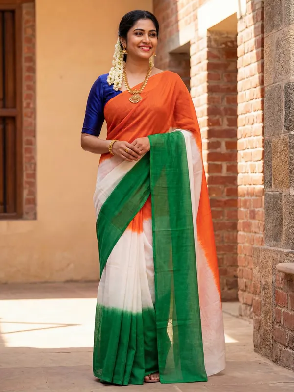Trivarna_Slub_Linen_Hand_Dyed_Saree