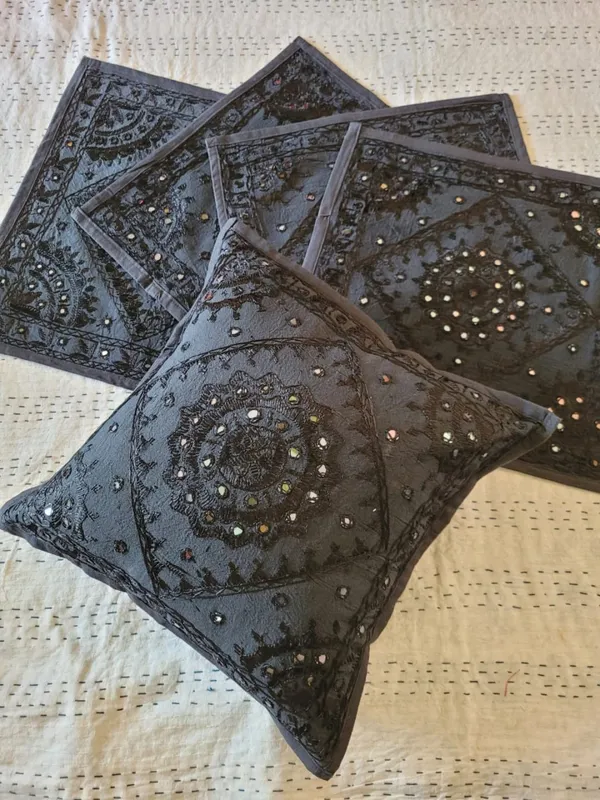 Khamma_Ghani_Mirror_Work_Cushion_Cover_(Set_of_5)_Black