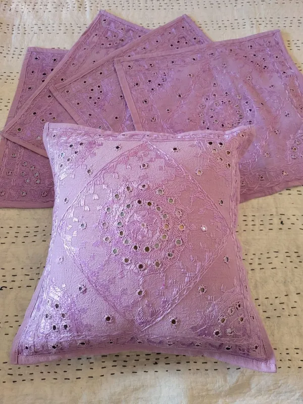Khamma_Ghani_Mirror_Work_Cushion_Cover_(Set_of_5)_Lavendar