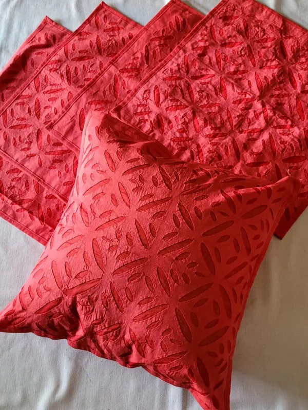 Khamma_Ghani_Applique_Cushion_Cover_(Set_of_5)_Red
