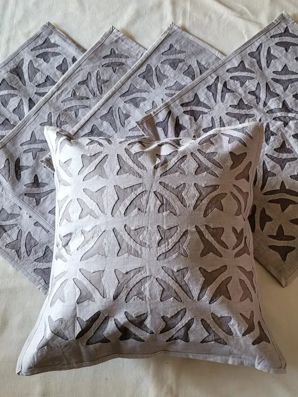 Khamma_Ghani_Applique_Cushion_Cover_(Set_of_5)_Cool_Gray