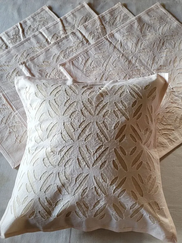 Khamma_Ghani_Applique_Cushion_Cover_(Set_of_5)_Warm_Peach