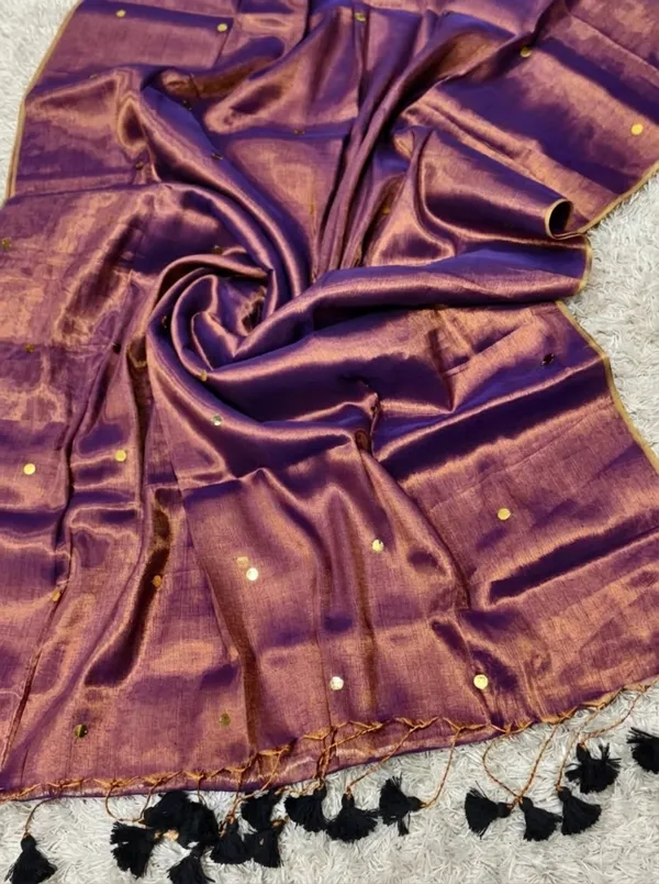 Chamak_Sequin_Pure_Mul_Cotton_Saree_Bright_Copper