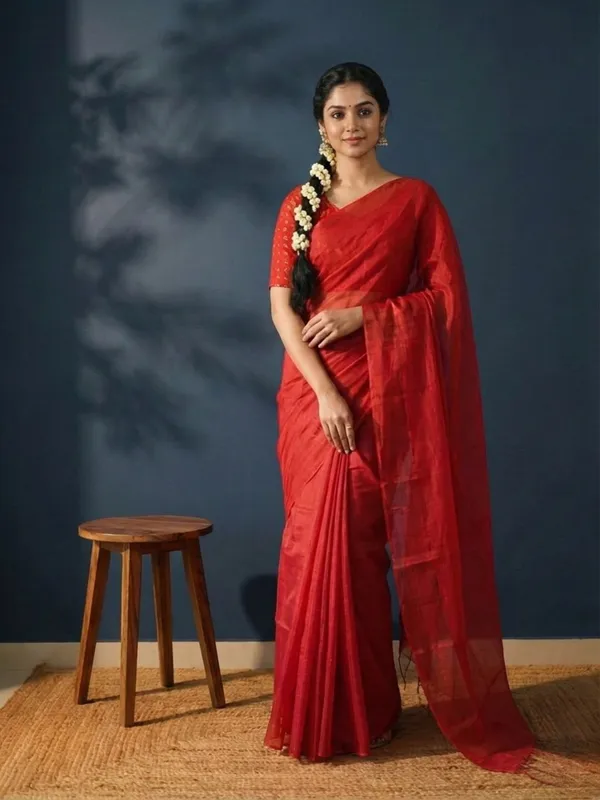 Aabha_Roop_Handloom_Pure_Tissue_Cotton_Saree_Rust