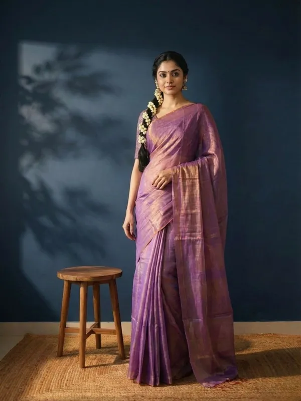 Aabha_Roop_Handloom_Pure_Tissue_Cotton_Saree_Lavendar