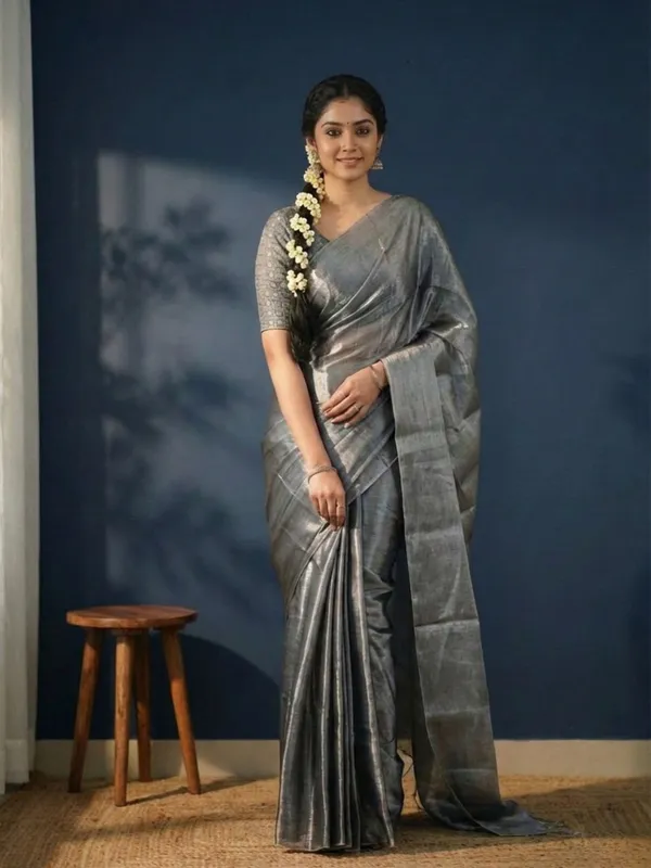 Aabha_Roop_Handloom_Pure_Tissue_Cotton_Saree_Gray