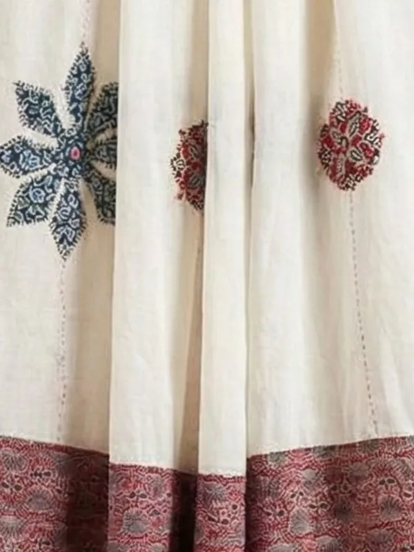 Kosha_Saaz_Pure_Mul_Cotton_Applique_Dupatta_White