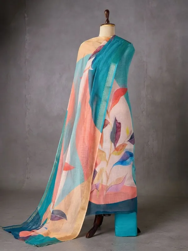 Noor-e-Banaras_Brocade_Linen_Suit_Creamy_Beige