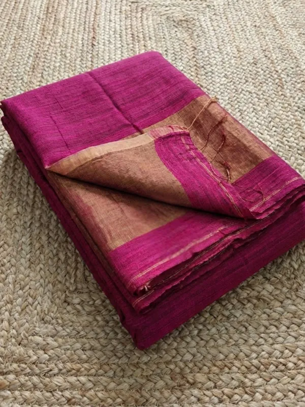 Virasaa_Roop_Silkmark_Handloom_Saree_Deep_Magenta