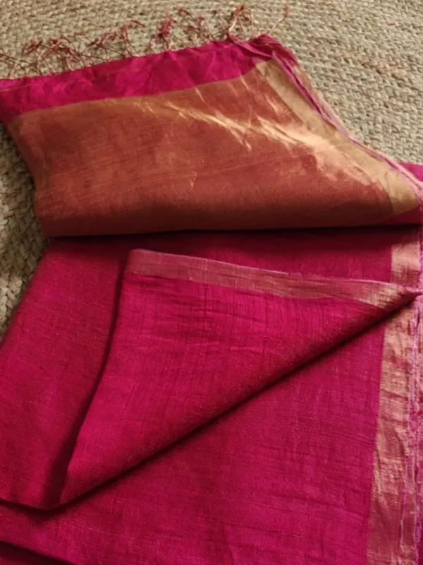 Virasaa_Roop_Silkmark_Handloom_Saree_Deep_Magenta