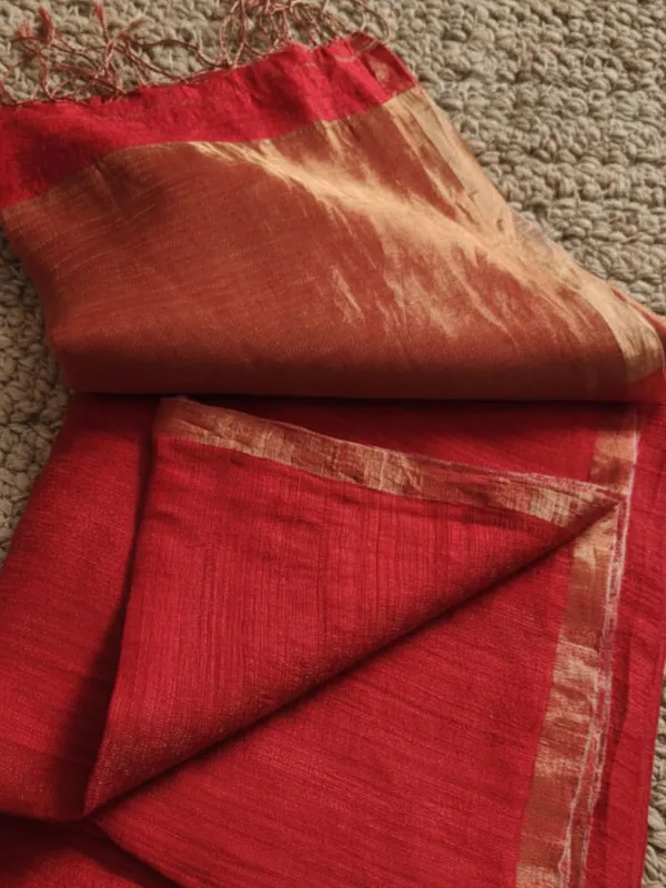 Virasaa_Roop_Silkmark_Handloom_Saree_Red