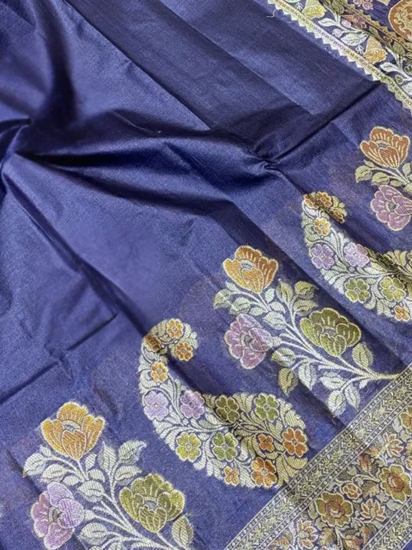 Karigari_Noor_Silkmark_Tussar_Meenakari_Saree_Dark_Blue