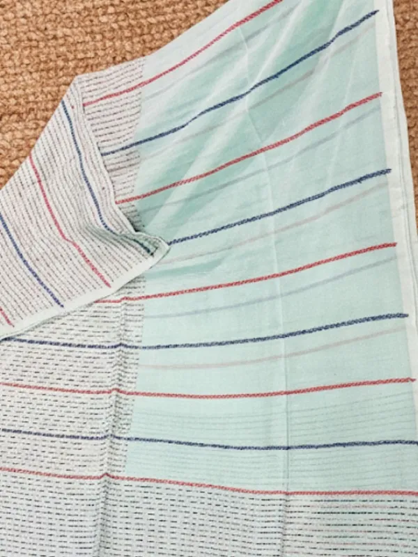 Samanvaya_Embroidery_Handloom_Pure_Cotton_Saree_Mint_Green