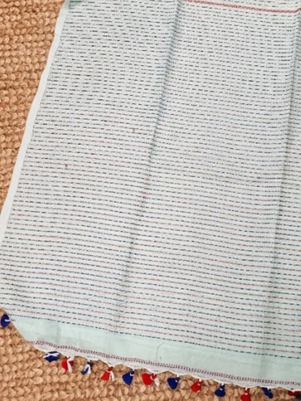 Samanvaya_Embroidery_Handloom_Pure_Cotton_Saree_Mint_Green